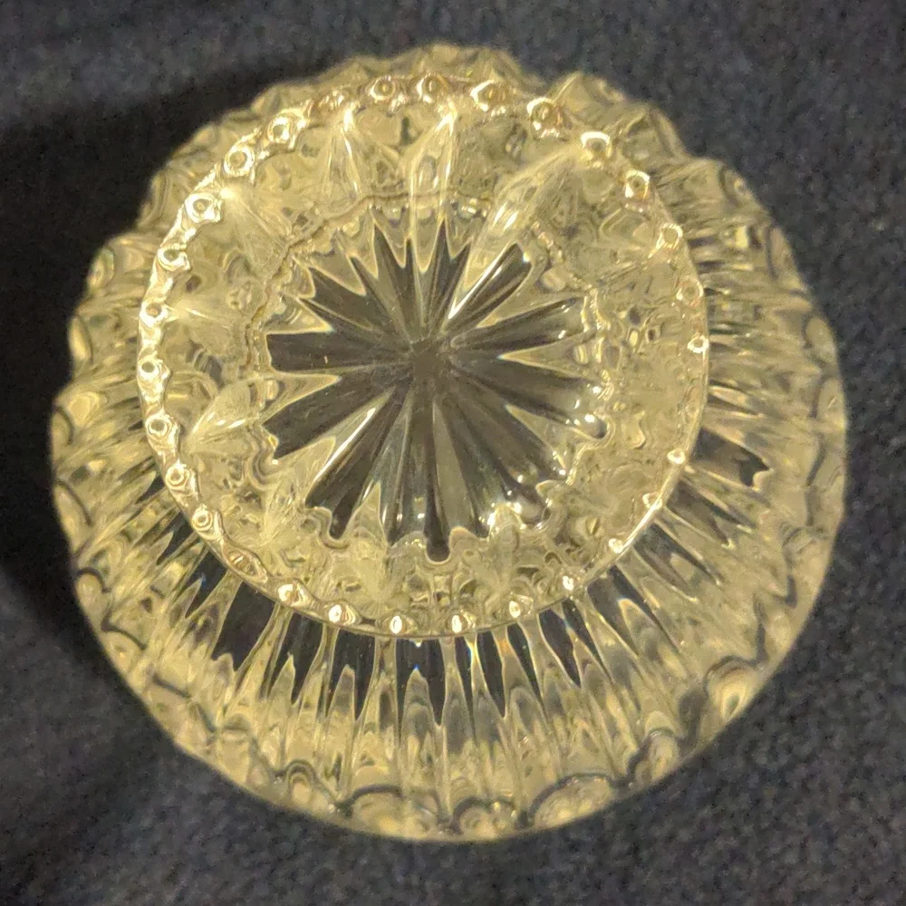 Oneida Southern Garden Crystal Hostess Bowl